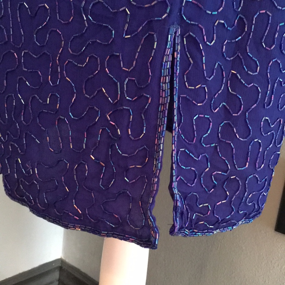 Laurence Kazar Beaded Dress - Picture 8 of 11